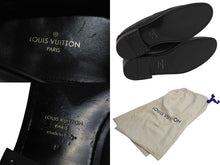画像をギャラリービューアに読み込む, 極美品 LOUIS VUITTON ルイヴィトン ダミエグラフィットローファー 1A4OL4 レザー ブラック グレー サイズ9 中古 4b002184