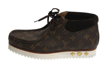 画像をギャラリービューアに読み込む, LOUIS VUITTON ルイヴィトン NIGO アンクルブーツ LVモッズ 1A81EA モノグラム ブラウン サイズ9 美品 中古 4b002187