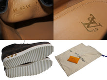画像をギャラリービューアに読み込む, LOUIS VUITTON ルイヴィトン NIGO アンクルブーツ LVモッズ 1A81EA モノグラム ブラウン サイズ9 美品 中古 4b002187