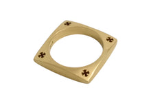 画像をギャラリービューアに読み込む, CHROME HEARTS クロムハーツ スクエアサークル リング 重量約8.4g 22K サイズ 11.5号 22K刻印 ゴールド 美品 中古 4b002211