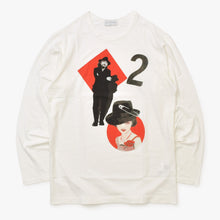 画像をギャラリービューアに読み込む, 新品未使用 YohJi Yamamoto POUR HOMME 山本耀司 30/1 Combed Single Jersey PT Long Sleeve T-Shirt 美人画 ロンT 長袖Tシャツ ホワイト 30/1コーマ糸 中古 4a002257