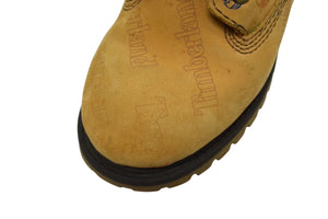 TIMBERLAND 6inch boots yellow boots multicolor logo all over pattern kids size 17.5cm good used 4b000226