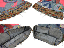 Load image into Gallery viewer, KAPITAL キャピタル パッチフレア デニムパンツ 異素材 K1704LP167 コットン ブルー マルチカラー サイズ30 美品 中古 4b002285