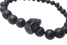 画像をギャラリービューアに読み込む, ALEXANDER MCQUEEN アレキサンダー マックイーン Skull Multibeaded Bracelet スカル ブレスレット ブラック 美品 中古 4b000229