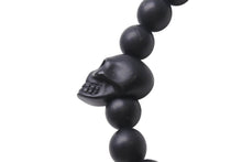 画像をギャラリービューアに読み込む, ALEXANDER MCQUEEN アレキサンダー マックイーン Skull Multibeaded Bracelet スカル ブレスレット ブラック 美品 中古 4b000229