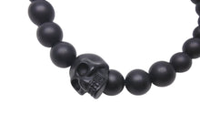 画像をギャラリービューアに読み込む, ALEXANDER MCQUEEN アレキサンダー マックイーン Skull Multibeaded Bracelet スカル ブレスレット ブラック 美品 中古 4b000229