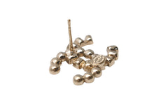 Load image into Gallery viewer, 極美品 CHANEL シャネル ココマーク ピアス 重量約5.2g B17B刻印 メタル ラインストーン ゴールド ブラウン クリア 両耳用 中古 4b001045