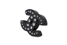 Load image into Gallery viewer, CHANEL シャネル ココマーク ピアス 重量約3.7g D19B刻印 レジン ラインストーン ブラック クリア 両耳用 美品 中古 4b001038