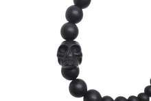 画像をギャラリービューアに読み込む, ALEXANDER MCQUEEN アレキサンダー マックイーン Skull Multibeaded Bracelet スカル ブレスレット ブラック 美品 中古 4b000229