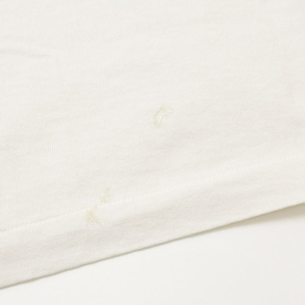 新品未使用 SAINT Mxxxxxx セントマイケル SS TEE LOVE ヴィンテージ加工 ホワイト オーバーシルエット パロディロゴ 中古 4a002315