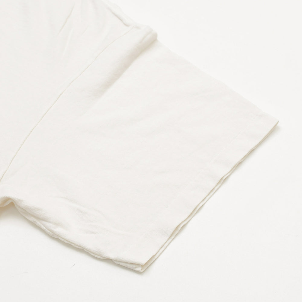 新品未使用 SAINT Mxxxxxx セントマイケル SS TEE LOVE ヴィンテージ加工 ホワイト オーバーシルエット パロディロゴ 中古 4a002315