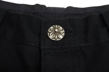 画像をギャラリービューアに読み込む, 新品同様 CHROME HEARTS クロムハーツ カーペンターパンツ ダブルニー コットン ブラック SV925 size31 中古 4b002354