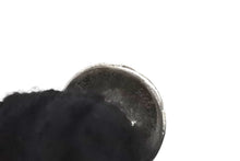 画像をギャラリービューアに読み込む, CHROME HEARTS クロムハーツ レザークロスパッチ クロスボール カシミヤビーニー ニット帽 レザー ブラック サイズOS 美品 中古 4b002356