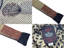 画像をギャラリービューアに読み込む, Jean Paul GAULTIER CLASSIQUE ジャンポールゴルチェ クラシック パワーネット ハイネック長袖トップス サイズL 総柄 美品 中古 4b002363