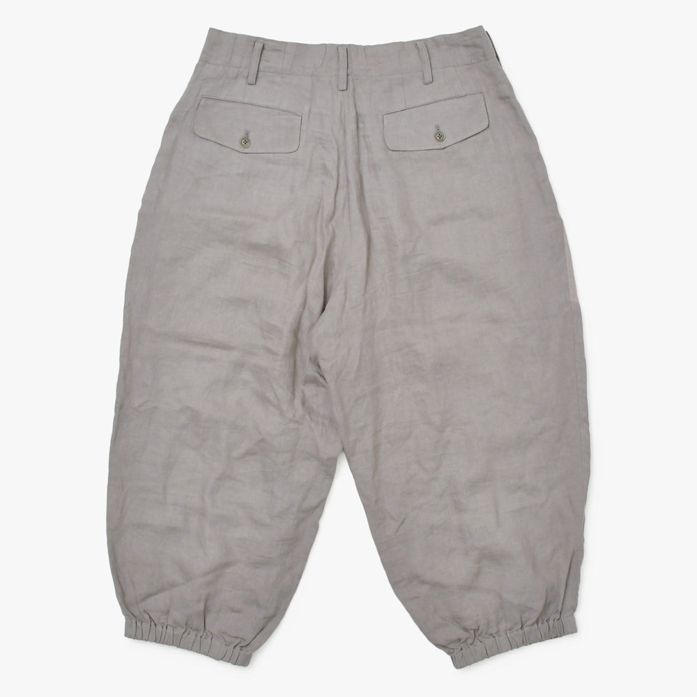 極美品 Yohji Yamamoto POUR HOMME ヨウジヤマモト プールオム サイズ2 UNBALANCED PT TUCK PANTS タックパンツ グレー 4a002415