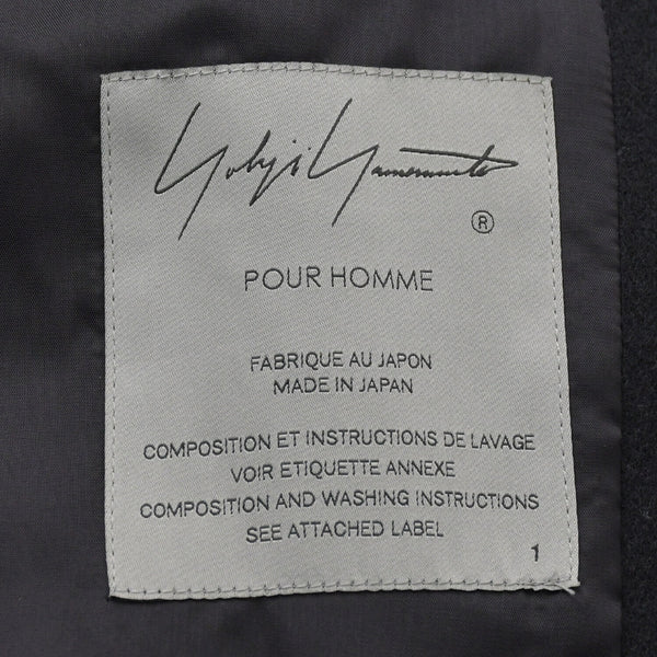 Very good condition Yohji Yamamoto POUR HOMME Gold embroidered wool jacket 1992AW Wool Geometric pattern HE-J61-537 Used 4a002416