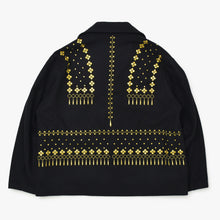 画像をギャラリービューアに読み込む, 極美品 Yohji Yamamoto POUR HOMME ヨウジヤマモトプールオム ゴールド刺繍ウールジャケット 1992AW ウール 幾何学模様 HE-J61-537 中古 4a002416