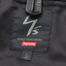 画像をギャラリービューアに読み込む, 極美品 SUPREME × Yohji Yamamoto Y's by Yohji Yamamoto Leather Jacket カウレザー ブラック ライダース シュプリーム スカル調 2025AW 中古 4a002417