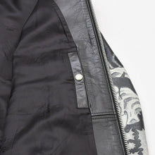 画像をギャラリービューアに読み込む, 極美品 SUPREME × Yohji Yamamoto Y's by Yohji Yamamoto Leather Jacket カウレザー ブラック ライダース シュプリーム スカル調 2025AW 中古 4a002417