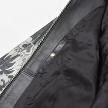 画像をギャラリービューアに読み込む, 極美品 SUPREME × Yohji Yamamoto Y's by Yohji Yamamoto Leather Jacket カウレザー ブラック ライダース シュプリーム スカル調 2025AW 中古 4a002417