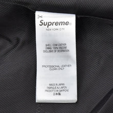 画像をギャラリービューアに読み込む, 極美品 SUPREME × Yohji Yamamoto Y's by Yohji Yamamoto Leather Jacket カウレザー ブラック ライダース シュプリーム スカル調 2025AW 中古 4a002417