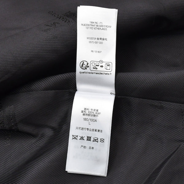 Very Good Condition SUPREME × Yohji Yamamoto Y's by Yohji Yamamoto Leather Jacket Cow Leather Black Riders Supreme Skull Style 2025AW Used 4a002417