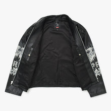 画像をギャラリービューアに読み込む, 極美品 SUPREME × Yohji Yamamoto Y's by Yohji Yamamoto Leather Jacket カウレザー ブラック ライダース シュプリーム スカル調 2025AW 中古 4a002417