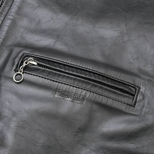 Very Good Condition SUPREME × Yohji Yamamoto Y's by Yohji Yamamoto Leather Jacket Cow Leather Black Riders Supreme Skull Style 2025AW Used 4a002417