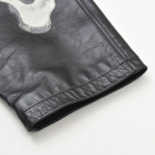 画像をギャラリービューアに読み込む, 極美品 SUPREME × Yohji Yamamoto Y's by Yohji Yamamoto Leather Jacket カウレザー ブラック ライダース シュプリーム スカル調 2025AW 中古 4a002417