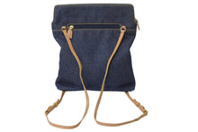 画像をギャラリービューアに読み込む, CHRISTIAN DIOR クリスチャンディオール マリスパール バックパック PZ0030 デニムキャンバス レザー 美品 中古 4b002426