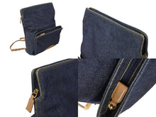 画像をギャラリービューアに読み込む, CHRISTIAN DIOR クリスチャンディオール マリスパール バックパック PZ0030 デニムキャンバス レザー 美品 中古 4b002426