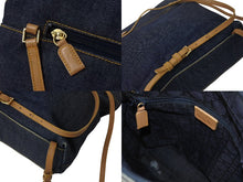 画像をギャラリービューアに読み込む, CHRISTIAN DIOR クリスチャンディオール マリスパール バックパック PZ0030 デニムキャンバス レザー 美品 中古 4b002426
