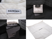 画像をギャラリービューアに読み込む, BALENCIAGA バレンシアガ 50/50 Piercing Cap ベルクロキャップ ベースボールキャップ サイズL 656455 ツートーン 美品 中古 4b002489