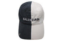 画像をギャラリービューアに読み込む, BALENCIAGA バレンシアガ 50/50 Piercing Cap ベルクロキャップ ベースボールキャップ サイズL 656455 ツートーン 美品 中古 4b002489