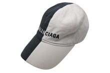 画像をギャラリービューアに読み込む, BALENCIAGA バレンシアガ 50/50 Piercing Cap ベルクロキャップ ベースボールキャップ サイズL 656455 ツートーン 美品 中古 4b002489