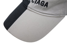 画像をギャラリービューアに読み込む, BALENCIAGA バレンシアガ 50/50 Piercing Cap ベルクロキャップ ベースボールキャップ サイズL 656455 ツートーン 美品 中古 4b002489