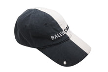 画像をギャラリービューアに読み込む, BALENCIAGA バレンシアガ 50/50 Piercing Cap ベルクロキャップ ベースボールキャップ サイズL 656455 ツートーン 美品 中古 4b002489