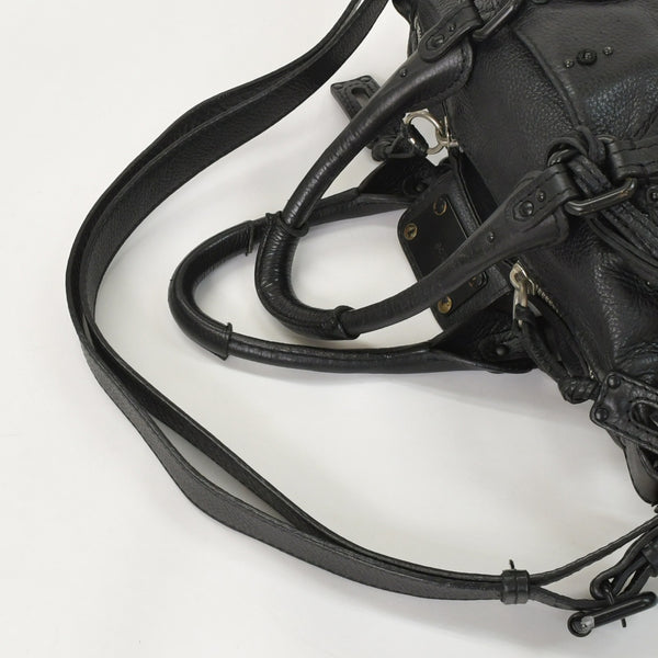 Chloe クロエ ミニパディントン ブラック 2WAY ショルダーバッグ ミニボストン ショルダーバッグ 04-06-53 美品 中古 4a002503