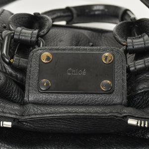 Chloe クロエ ミニパディントン ブラック 2WAY ショルダーバッグ ミニボストン ショルダーバッグ 04-06-53 美品 中古 4a002503