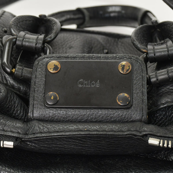 Chloe クロエ ミニパディントン ブラック 2WAY ショルダーバッグ ミニボストン ショルダーバッグ 04-06-53 美品 中古 4a002503