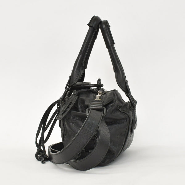 Chloe クロエ ミニパディントン ブラック 2WAY ショルダーバッグ ミニボストン ショルダーバッグ 04-06-53 美品 中古 4a002503