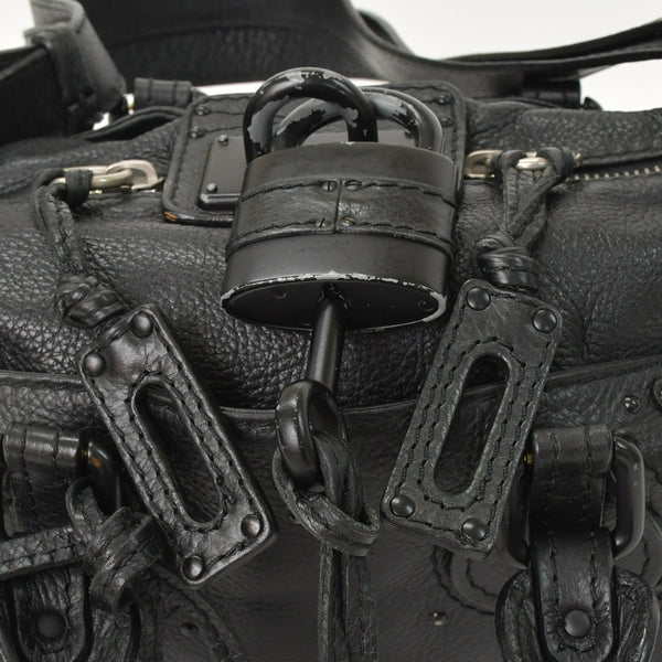 Chloe クロエ ミニパディントン ブラック 2WAY ショルダーバッグ ミニボストン ショルダーバッグ 04-06-53 美品 中古 4a002503