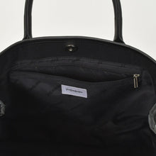 画像をギャラリービューアに読み込む, 極美品 YVES SAINT LAURENT イヴサンローラン ブラック トートバッグ ハンドバッグ カーフレザー シルバー金具 中古 4a002504