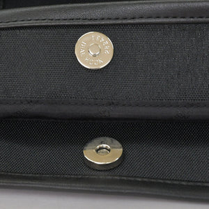 極美品 YVES SAINT LAURENT イヴサンローラン ブラック トートバッグ ハンドバッグ カーフレザー シルバー金具 中古 4a002504