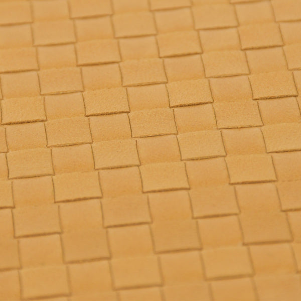 BOTTEGA VENETA Vintage Notebook Intrecciato Leather Beige Brown Good Condition Used 4a002507