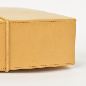 BOTTEGA VENETA Vintage Notebook Intrecciato Leather Beige Brown Good Condition Used 4a002507