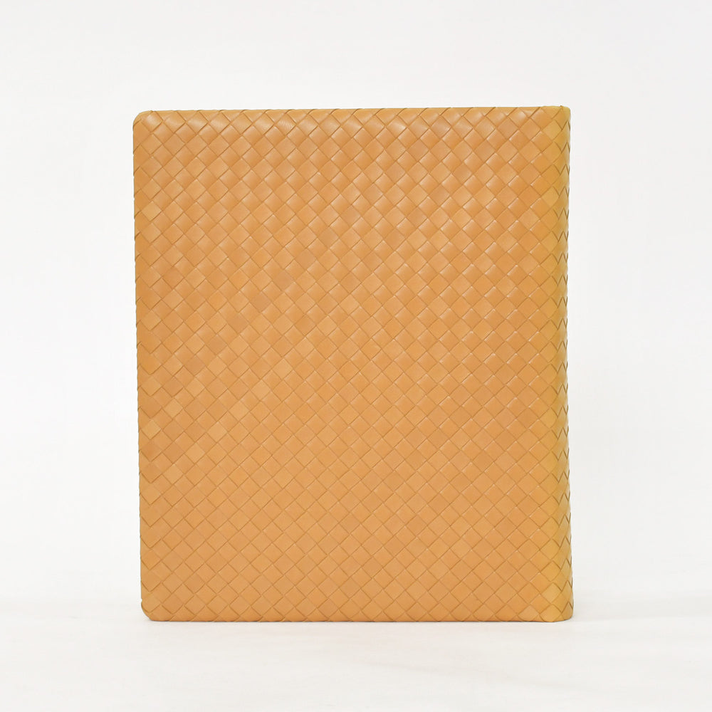 BOTTEGA VENETA ボッテガヴェネタ ヴィンテージ ノートブック イントレチャート レザー ベージュ ブラウン 美品 中古 4a002507