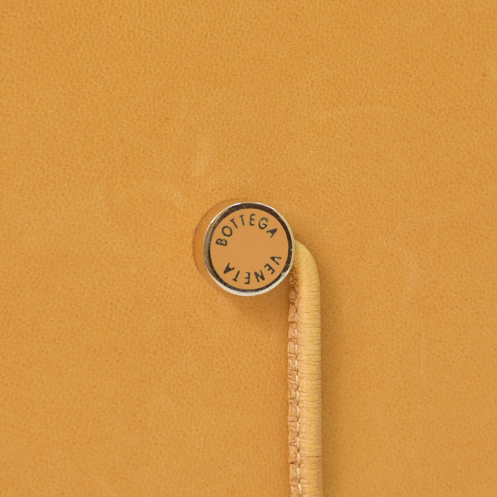 BOTTEGA VENETA Vintage Notebook Intrecciato Leather Beige Brown Good Condition Used 4a002507