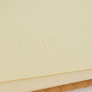 BOTTEGA VENETA Vintage Notebook Intrecciato Leather Beige Brown Good Condition Used 4a002507
