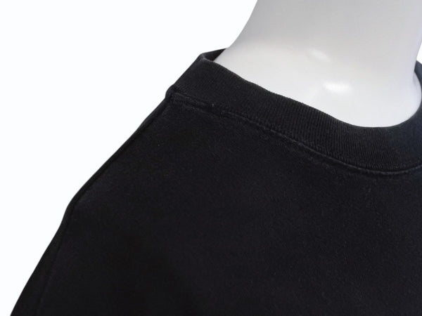 CHATEAUBRIAND シャトーブリアン ロゴプリント ロングスリーブＴシャツ コットン ブラック サイズL 良品 中古 4b002510